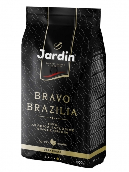 Кофе в зернах Jardin Bravo Brazilia (Жардин Браво Бразилия)  1 кг, вакуумная упаковка